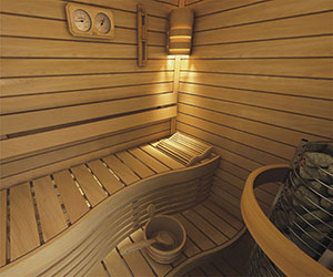 Wave Bench Sauna